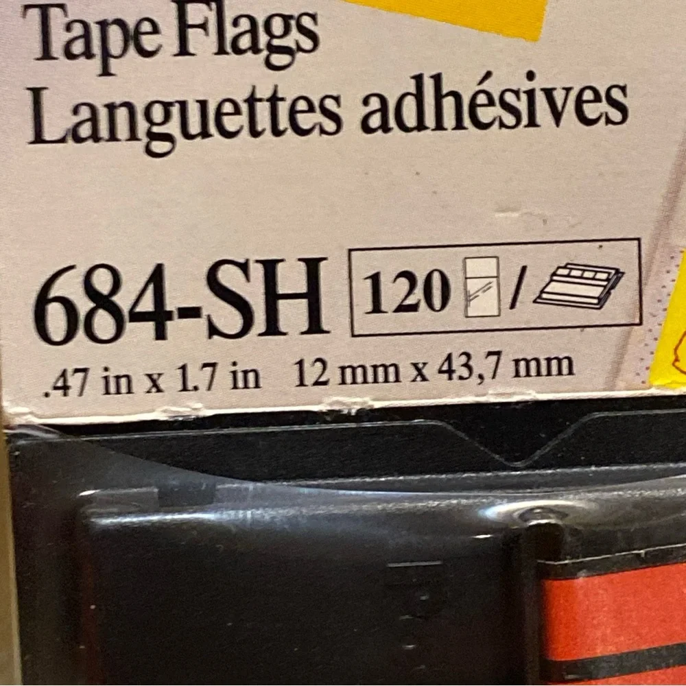 NEW Vintage Post-it 684-SH Tape Flags “Sign Here” 4 Colors/120 Flags